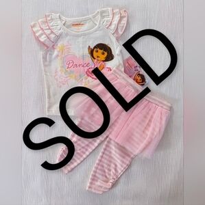 Dora The Explorer Ballerina Tutu Pants Set